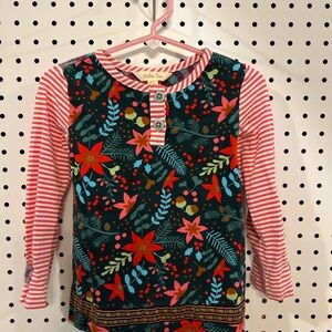 Matilda Jane Floral and Striped Long Sleeve Tee